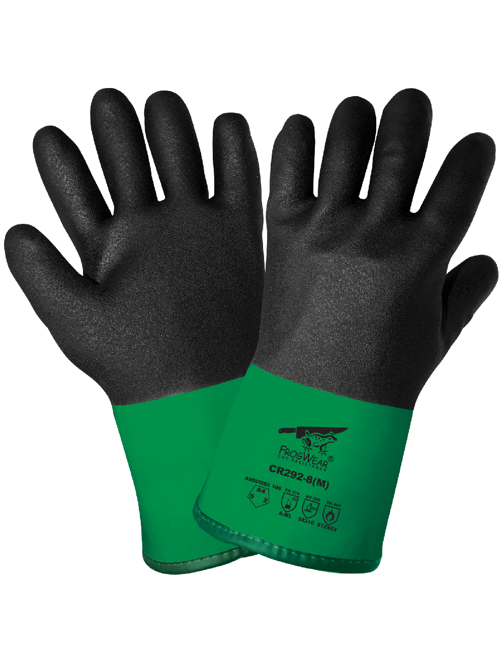 FrogWear® Cut Resistance Performance Chemical, Cut, Abrasion, and Puncture Resistant Gloves - CR292