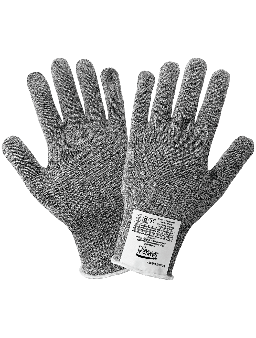 Samurai Glove® Antimicrobial-Treated Cut, Abrasion, and Puncture Resistant Uncoated Gloves - CR377