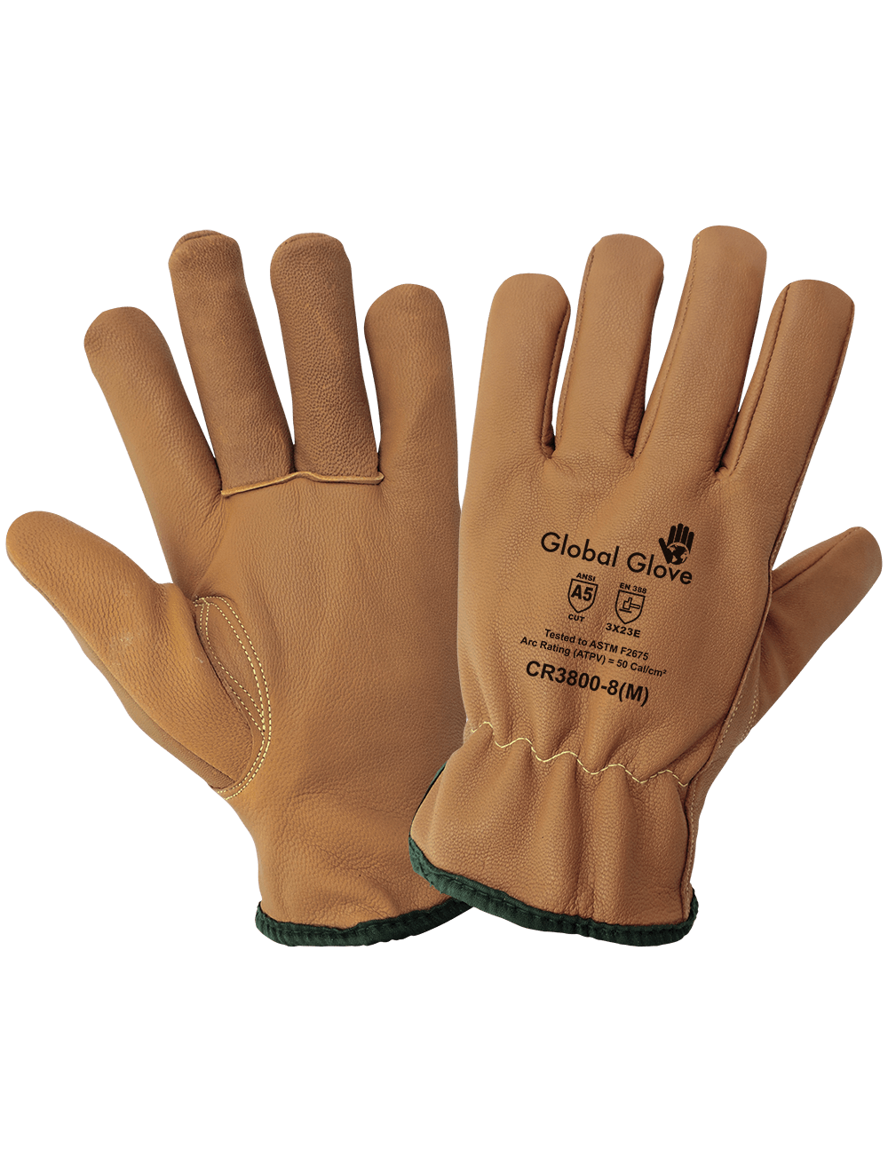 Oil, Water, Cut, Abrasion, Puncture, and Flame Resistant Grain Goatskin Gloves - CR3800
