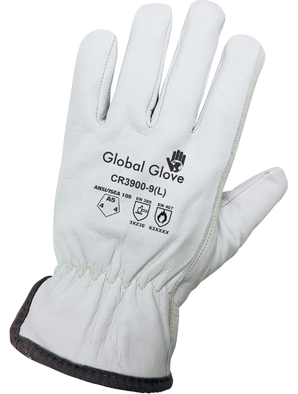 Cut, Abrasion, and Puncture Resistant Grain Goatskin Gloves - CR3900