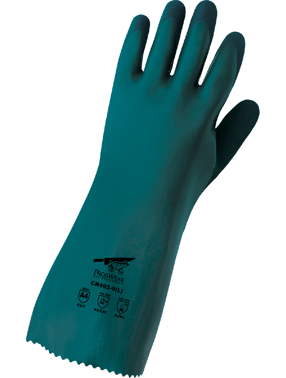 FrogWear® Cut Resistance Performance Chemical and Cut Resistant Gloves - CR492