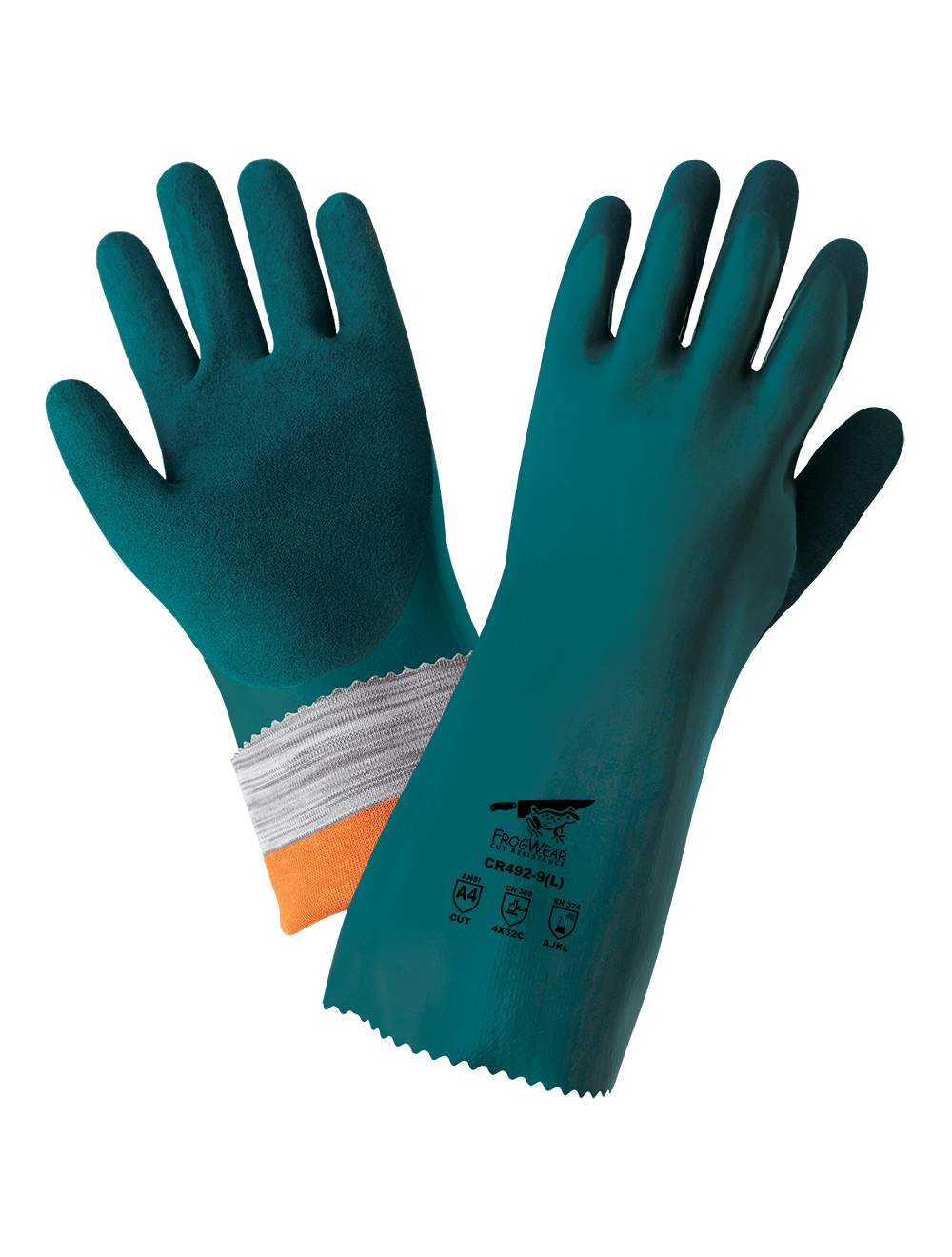 FrogWear® Cut Resistance Performance Chemical and Cut Resistant Gloves - CR492