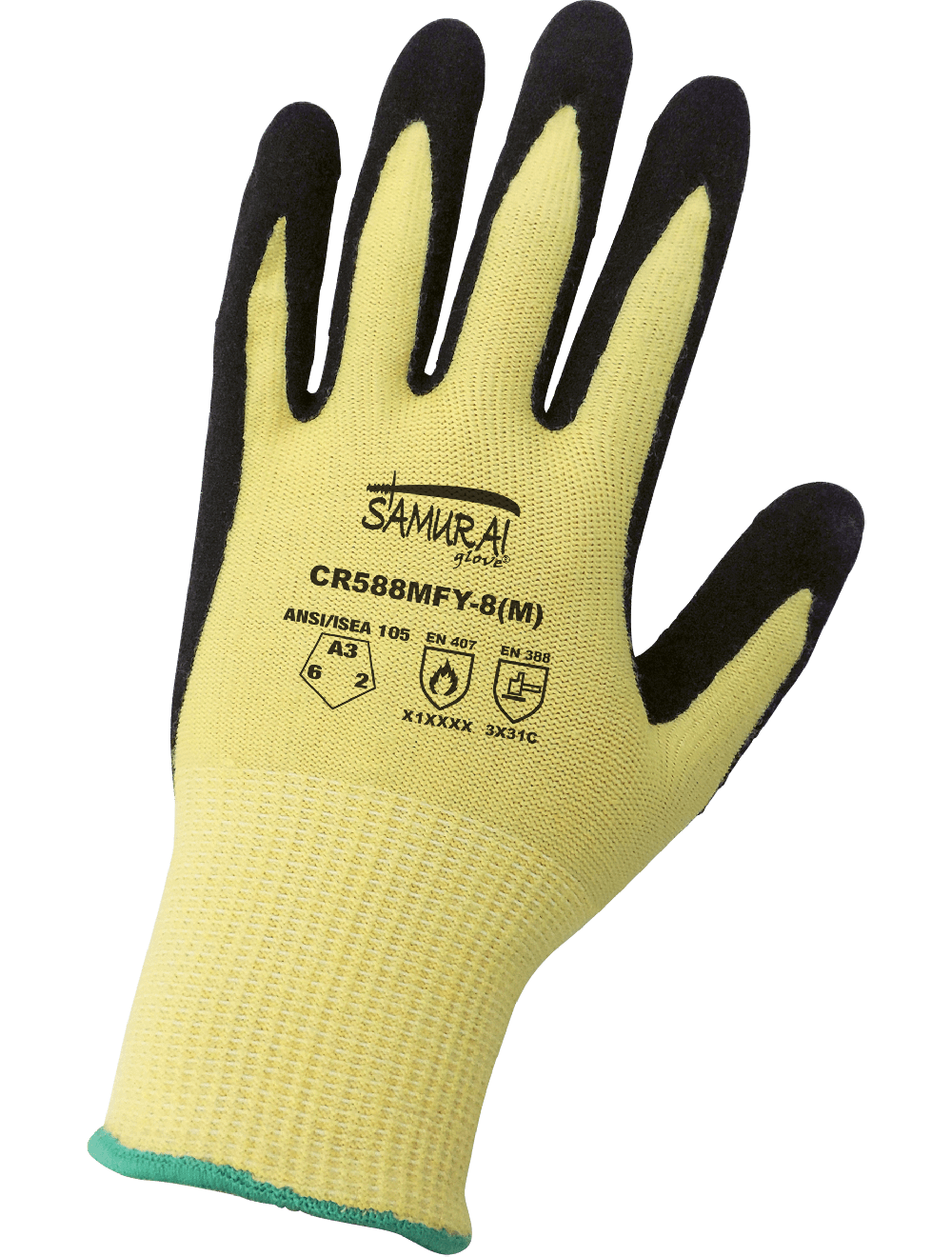 Samurai Glove® Cut Resistant Nitrile Palm-Coated Gloves - CR588MFY