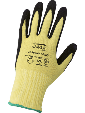 Samurai Glove® Cut Resistant Nitrile Palm-Coated Gloves - CR588MFY