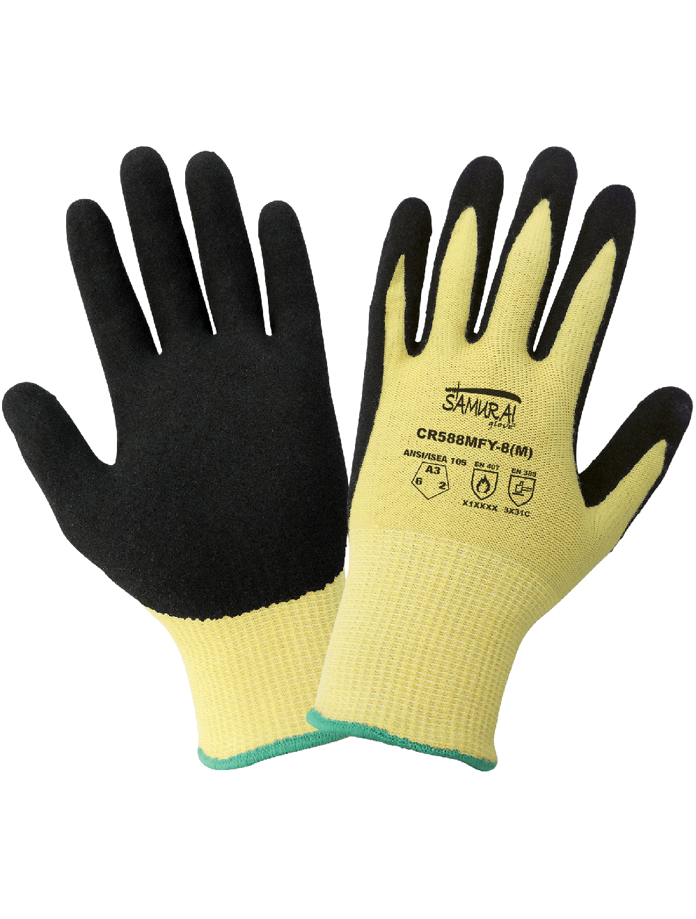 Samurai Glove® Cut Resistant Nitrile Palm-Coated Gloves - CR588MFY