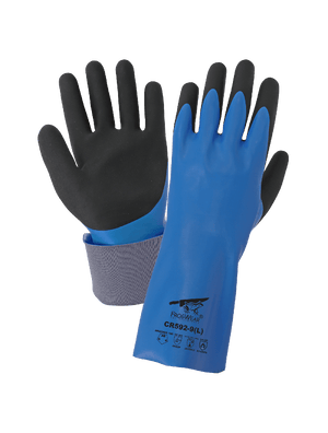 FrogWear® Double-Dipped Nitrile, Supported, Chemical Gloves with Cut, Abrasion, and Puncture Resistance - CR592