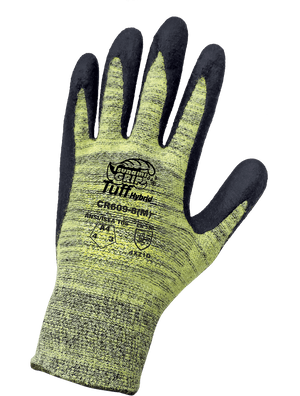 Tsunami Grip® Tuff Hybrid Palm Dipped Cut, Abrasion, and Puncture Resistant Gloves - CR609
