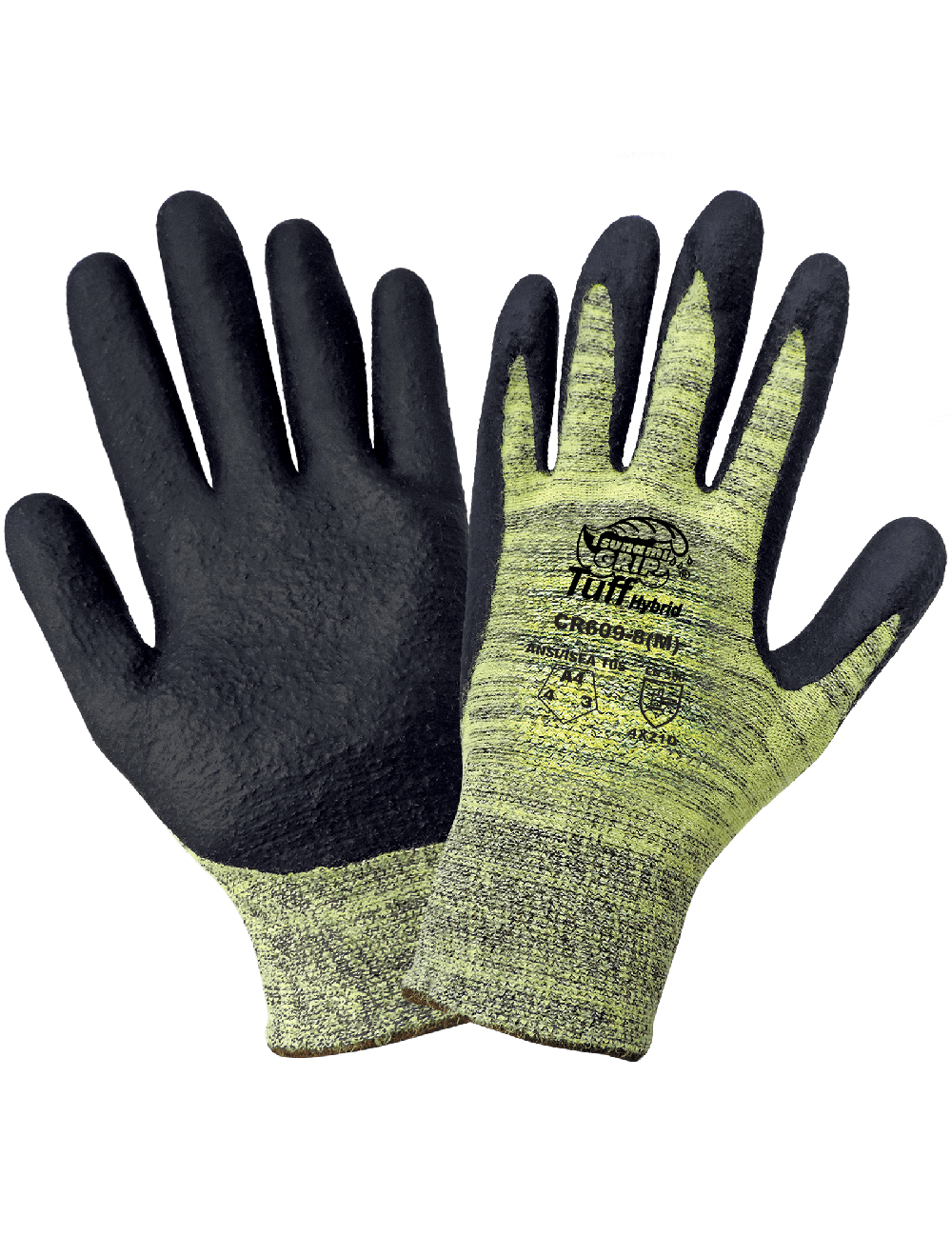 Tsunami Grip® Tuff Hybrid Palm Dipped Cut, Abrasion, and Puncture Resistant Gloves - CR609