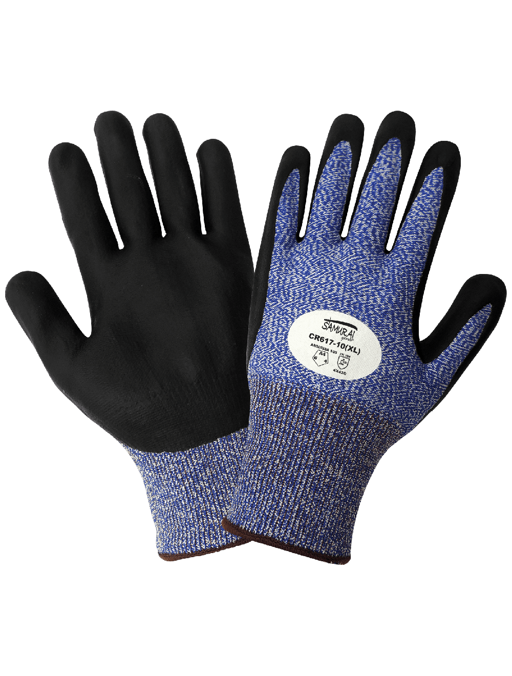 Samurai Glove® Cut Resistant Nitrile Palm Coated Gloves - CR617