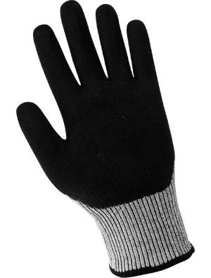Samurai Glove® Salt-and-Pepper Tuffalene® Platinum Cut, Abrasion, and Puncture Resistant Gloves Free from Enhancements - LIMITED STOCK - CR913MF