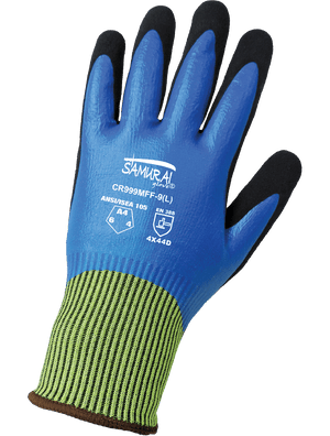Samurai Glove® Tuffalene® Liquid and Cut Resistant Double-Coated Gloves - CR999MFF