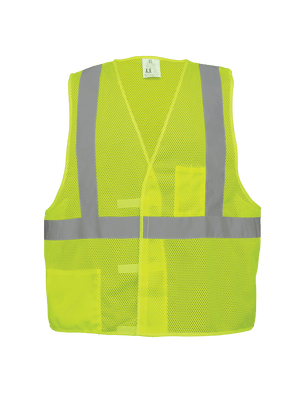 FrogWear® HV Lightweight Mesh Polyester Safety Vest - GLO-001V