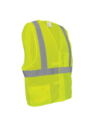 FrogWear® HV Lightweight Mesh Polyester Safety Vest - GLO-001V