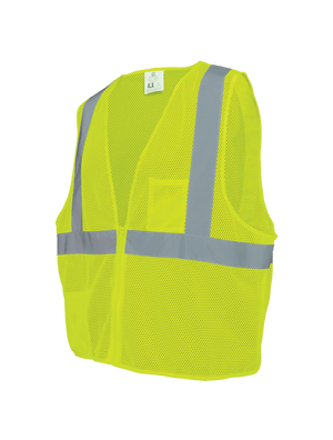 FrogWear® HV High-Visibility Lightweight Mesh Polyester Safety Vest - GLO-001