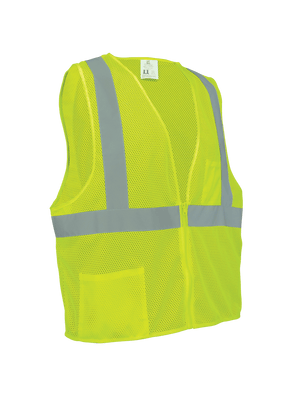 FrogWear® HV High-Visibility Lightweight Mesh Polyester Safety Vest - GLO-001