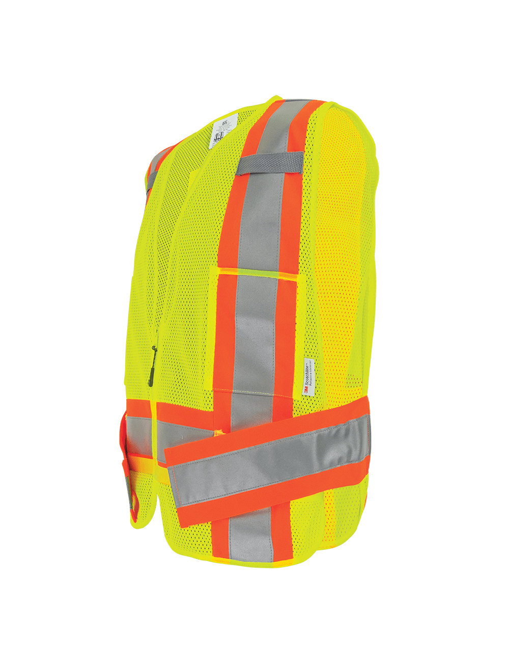FrogWear® HV High-Visibility Mesh Polyester Adjustable Vest - GLO-002ADJ