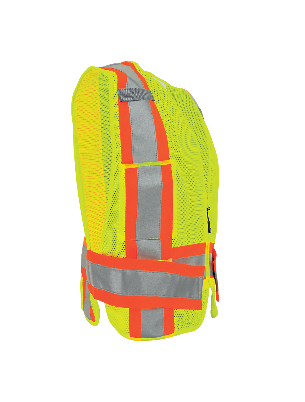 FrogWear® HV High-Visibility Mesh Polyester Adjustable Vest - GLO-002ADJ