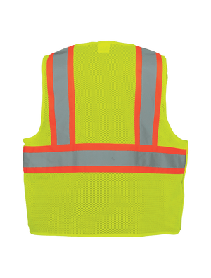 FrogWear® HV High-Visibility Polyester Breakaway Safety Vest - GLO-002BA