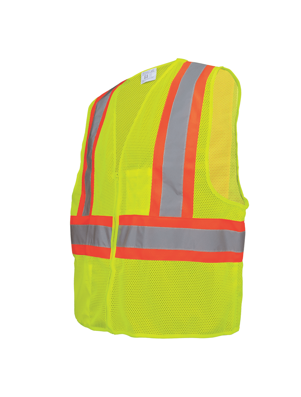 FrogWear® HV Yellow/Green Lightweight Mesh Polyester Vest with Contrasting Trim - GLO-002
