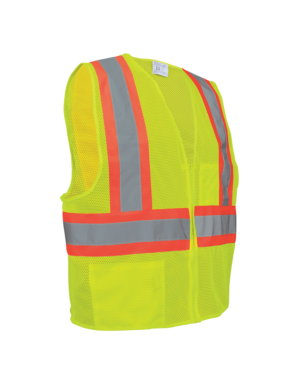 FrogWear® HV Yellow/Green Lightweight Mesh Polyester Vest with Contrasting Trim - GLO-002