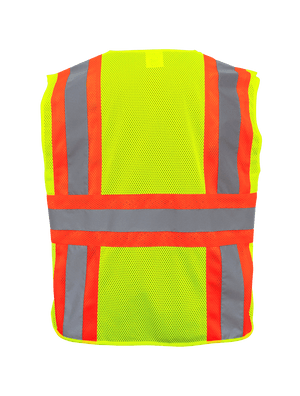 FrogWear® HV Mesh Polyester Surveyors Safety Vest - GLO-0036