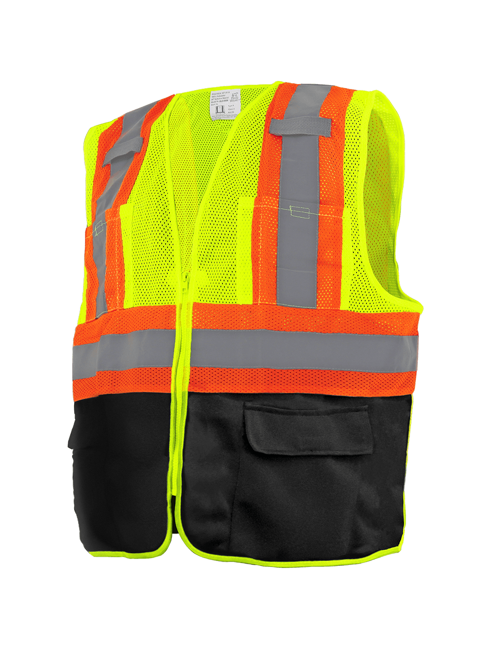 FrogWear® HV Mesh Polyester Surveyors Safety Vest - GLO-0036