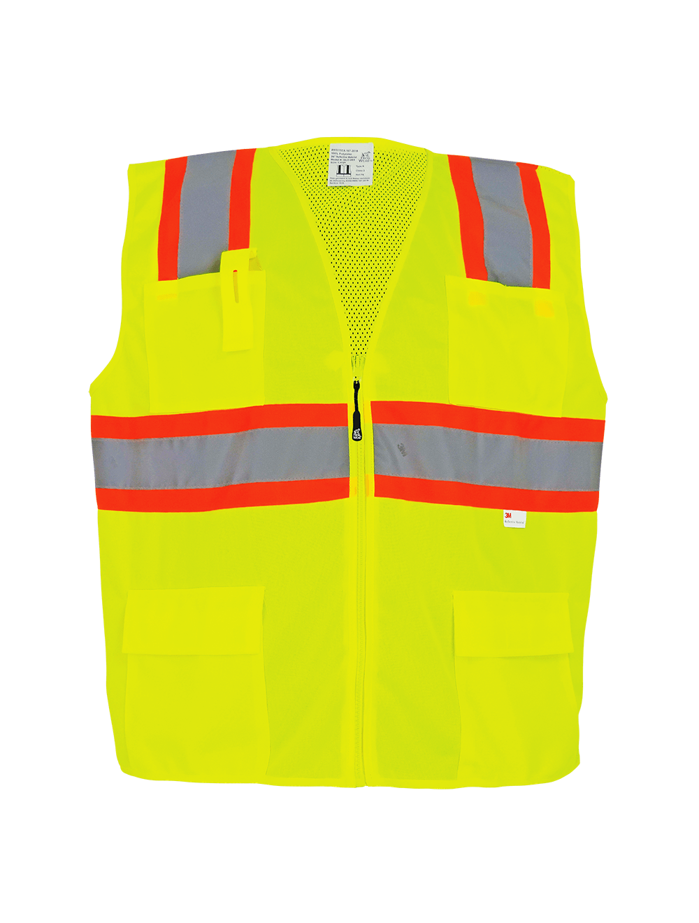 FrogWear® HV Solid and Mesh Surveyors Vest - GLO-003