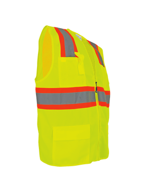 FrogWear® HV Solid and Mesh Surveyors Vest - GLO-003