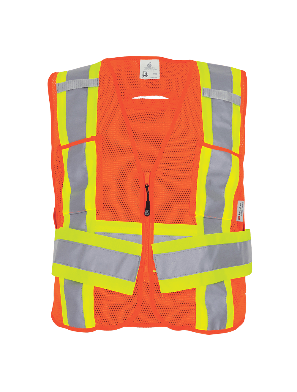 FrogWear® HV High-Visibility Orange Lightweight Mesh Polyester Adjustable Vest - GLO-005ADJ