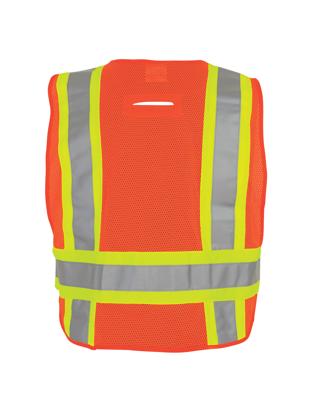 FrogWear® HV High-Visibility Orange Lightweight Mesh Polyester Adjustable Vest - GLO-005ADJ
