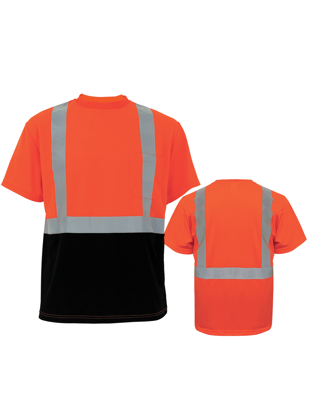 FrogWear® HV Self-Wicking Polyester Short-Sleeved Shirt - GLO-005B