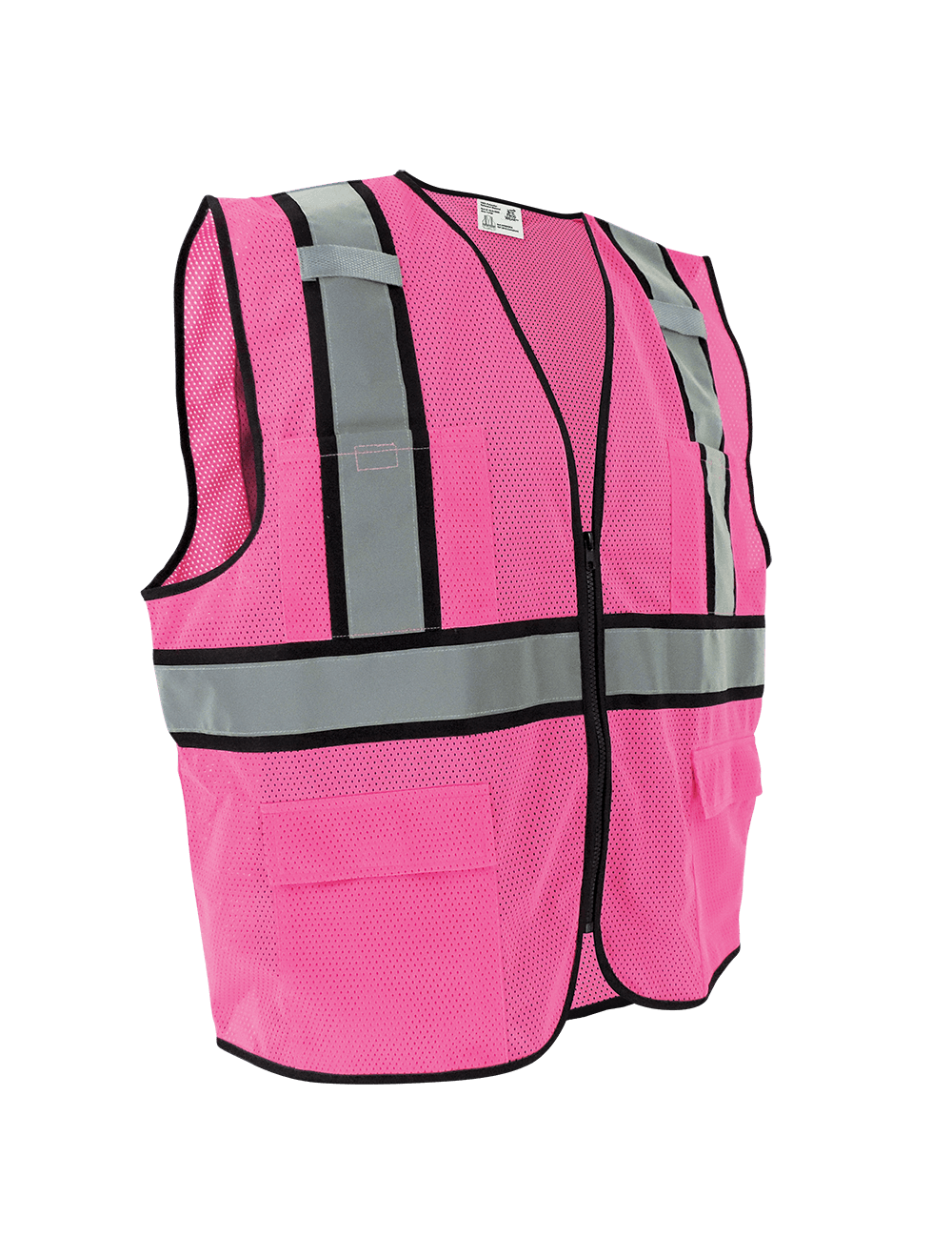 FrogWear® HV Enhanced Visibility Pink Surveyors Safety Vest - GLO-0066