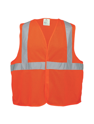 FrogWear® HV Lightweight Orange Mesh Polyester Safety Vest - GLO-006V