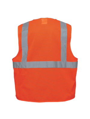 FrogWear® HV Lightweight Orange Mesh Polyester Safety Vest - GLO-006V