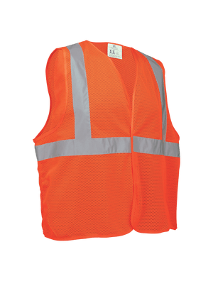 FrogWear® HV Lightweight Orange Mesh Polyester Safety Vest - GLO-006V
