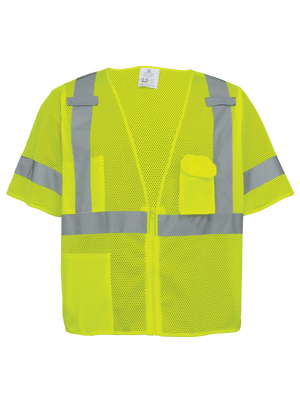FrogWear® HV Mesh Polyester Short-Sleeved Vest - GLO-011