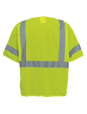 FrogWear® HV Mesh Polyester Short-Sleeved Vest - GLO-011
