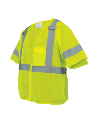FrogWear® HV Mesh Polyester Short-Sleeved Vest - GLO-011
