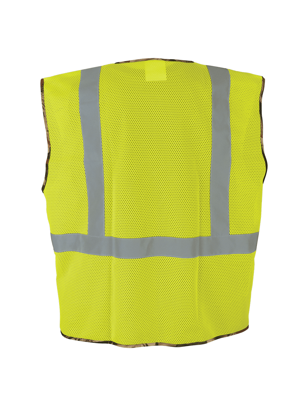 FrogWear® HV High-Visibility Yellow/Green Safety Vest with Camouflage Bottom - GLO-020