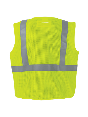 FrogWear® HV Flame-Resistant High-Visibility Yellow/Green Surveyors Vest - GLO-022FR