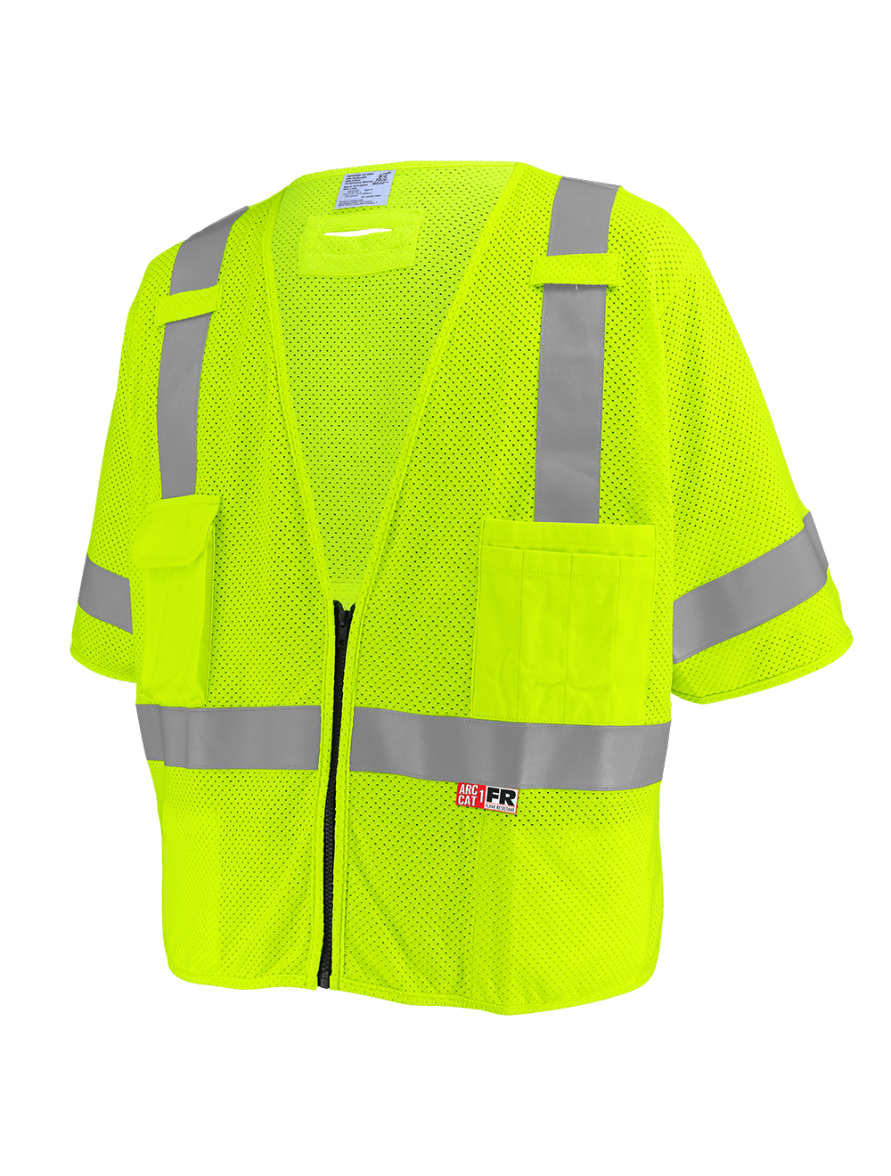 FrogWear® HV ANSI Class 3 Flame-Resistant Surveyors Safety Vest - GLO-025FR