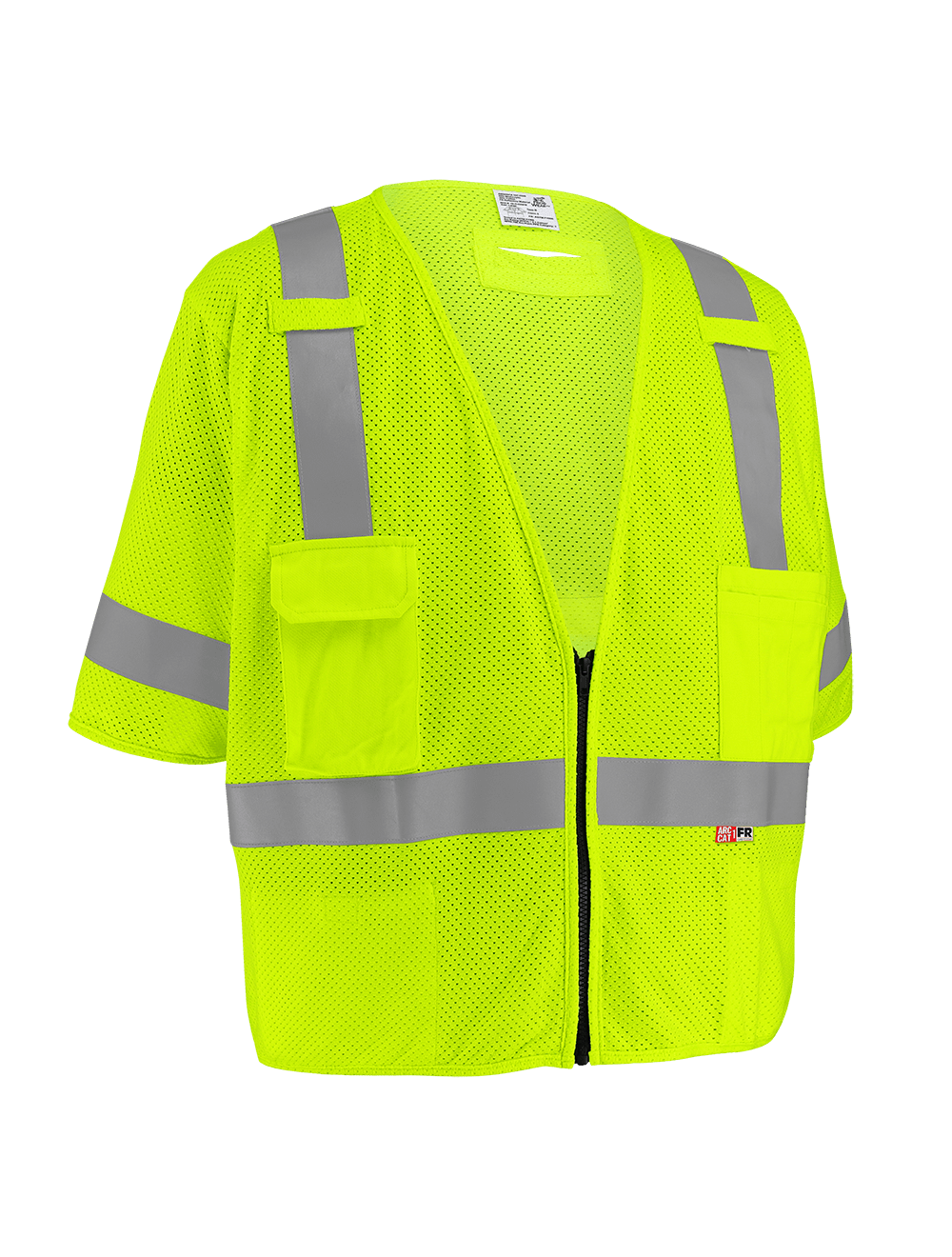 FrogWear® HV ANSI Class 3 Flame-Resistant Surveyors Safety Vest - GLO-025FR