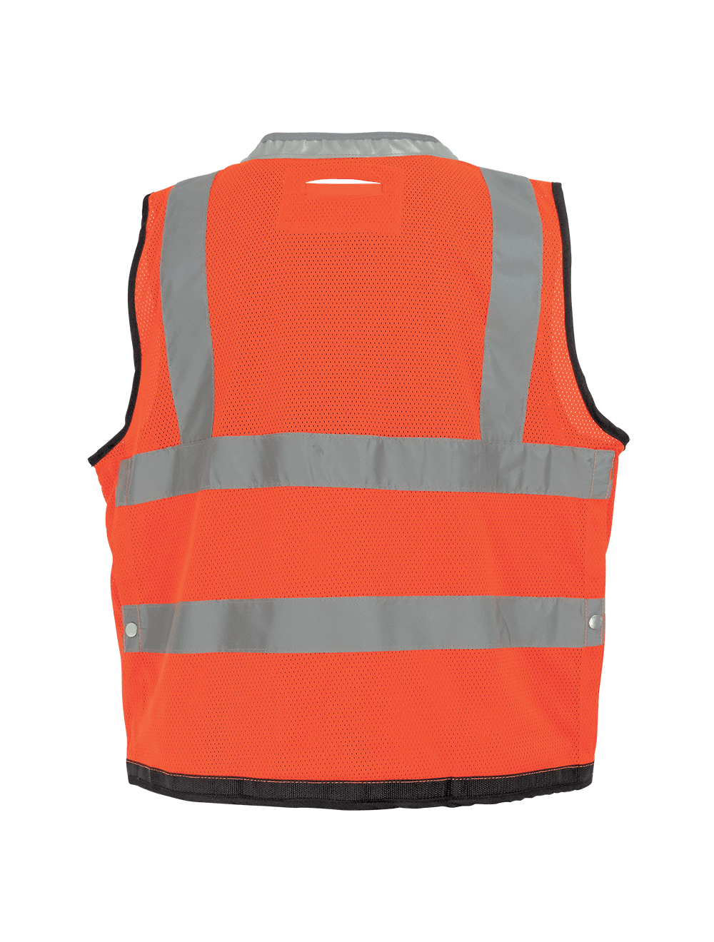 FrogWear® HV Lightweight High-Visibility Orange Mesh and Solid Surveyors Safety Vest - GLO-058