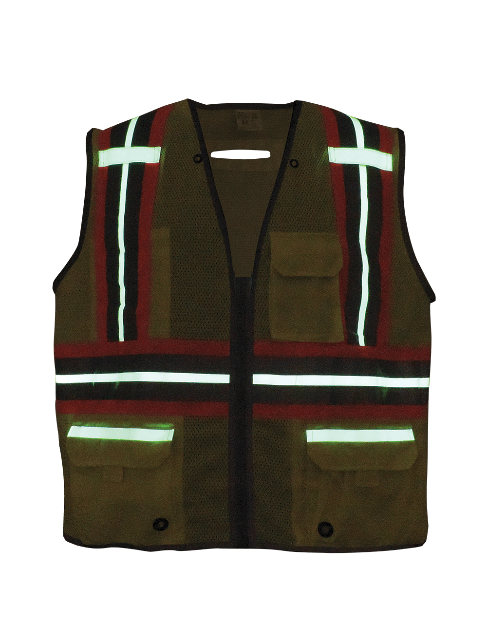 FrogWear® HV Photoluminescent Surveyors Safety Vest with Reflective - GLO-077