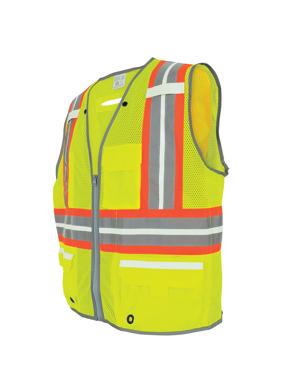 FrogWear® HV Photoluminescent Surveyors Safety Vest with Reflective - GLO-077