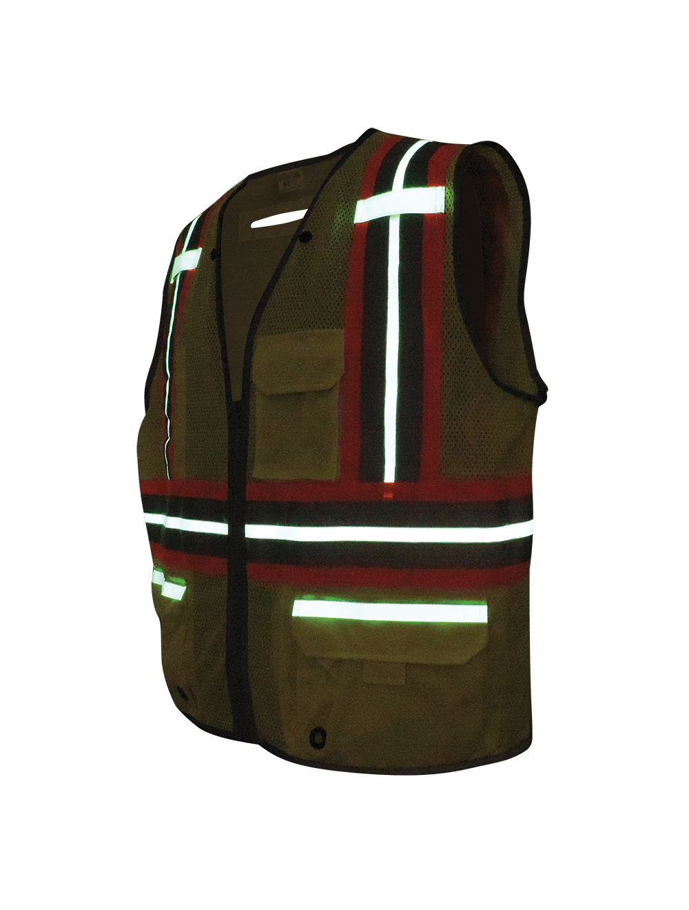 FrogWear® HV Photoluminescent Surveyors Safety Vest with Reflective - GLO-077