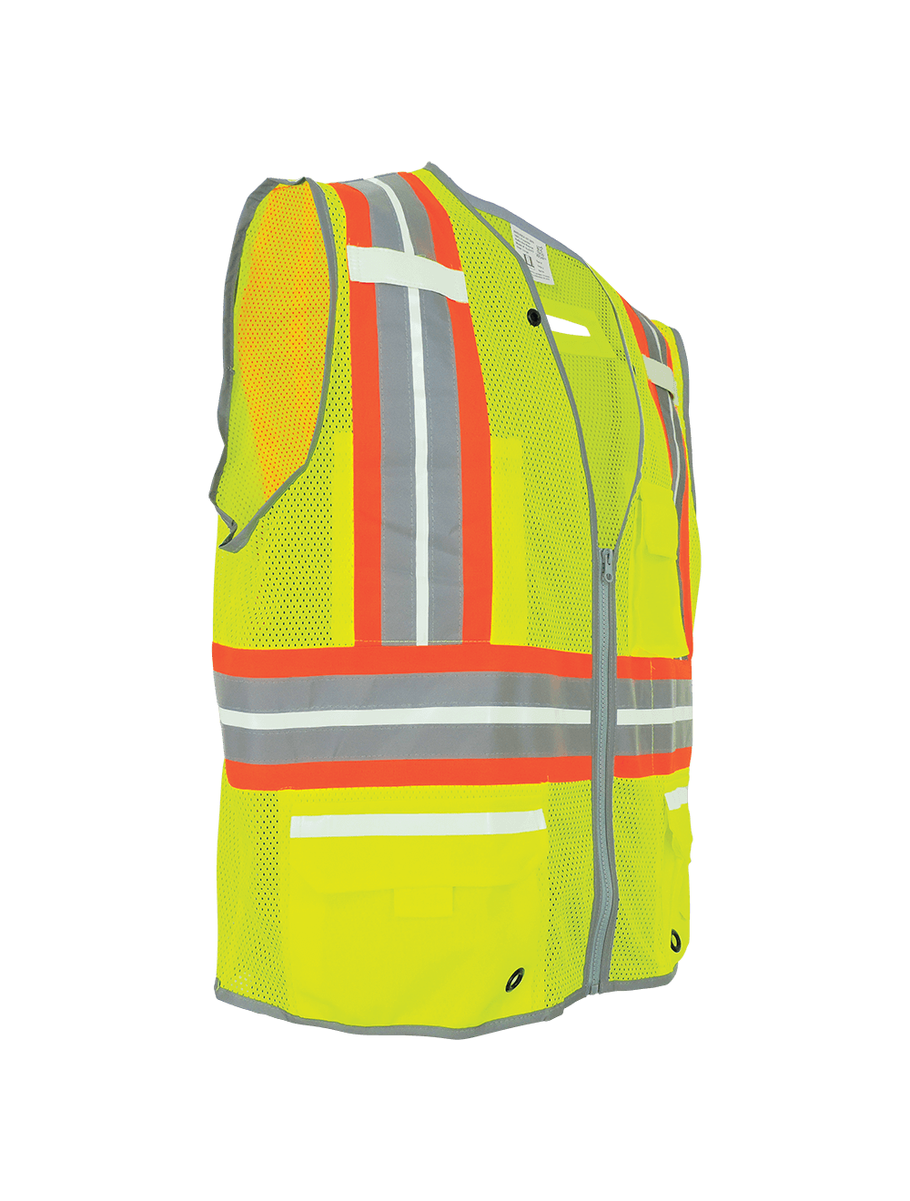 FrogWear® HV Photoluminescent Surveyors Safety Vest with Reflective - GLO-077