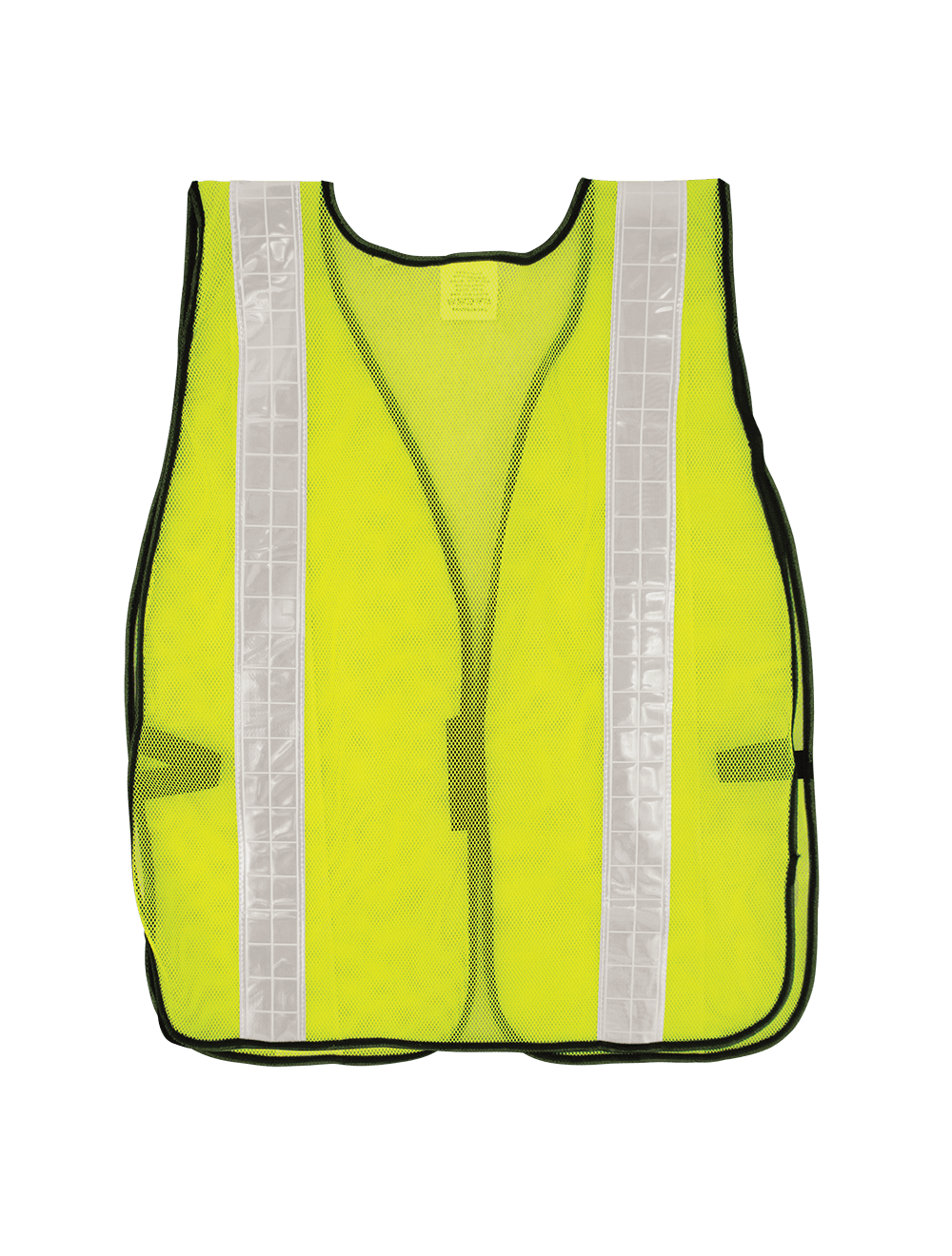 FrogWear® HV Enhanced Visibility Yellow/Green Economy Mesh Safety Vest with Wide Reflective - GLO-10-G-2IN