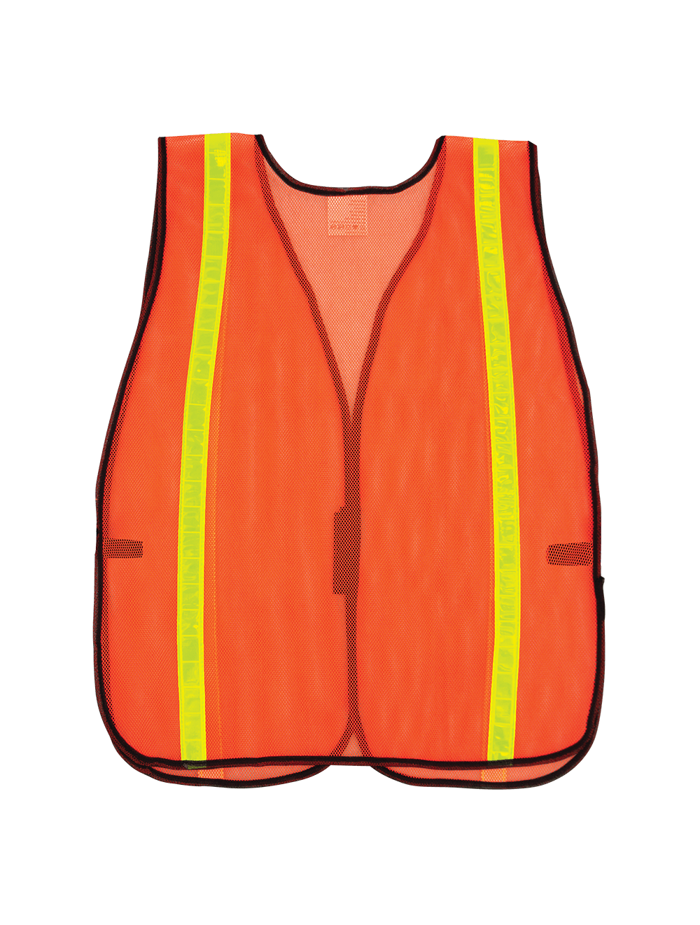 FrogWear® HV Enhanced Visibility Orange Economy Mesh Safety Vest with Reflective - GLO-10-O-1IN