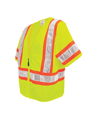 FrogWear® HV Lightweight Mesh Safety LED Vest - GLO-12LED